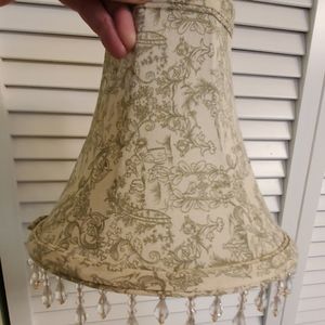 Shabby chic cloth lamp shade